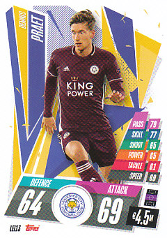 Dennis Praet Leicester City 2020/21 Topps Match Attax CL #LEI13